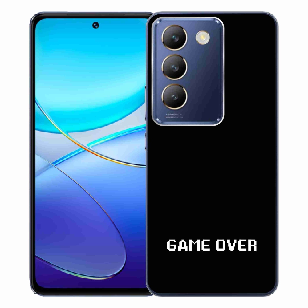 Gél borító mmCase a Vivo V40 SE 4G/5G készülékhez - játék fekete háttérrel