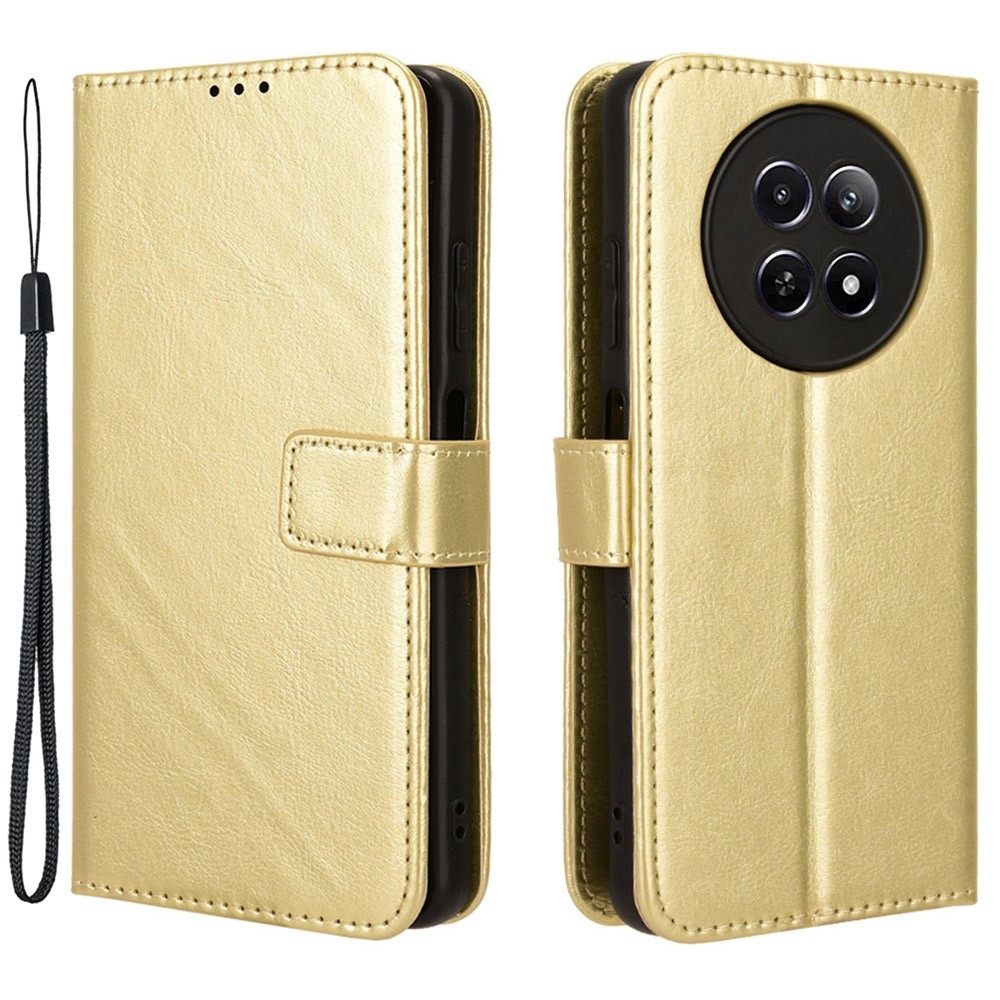 Őrült könyvtáska a Realme 12 5G/12x 5G készülékhez - arany színben