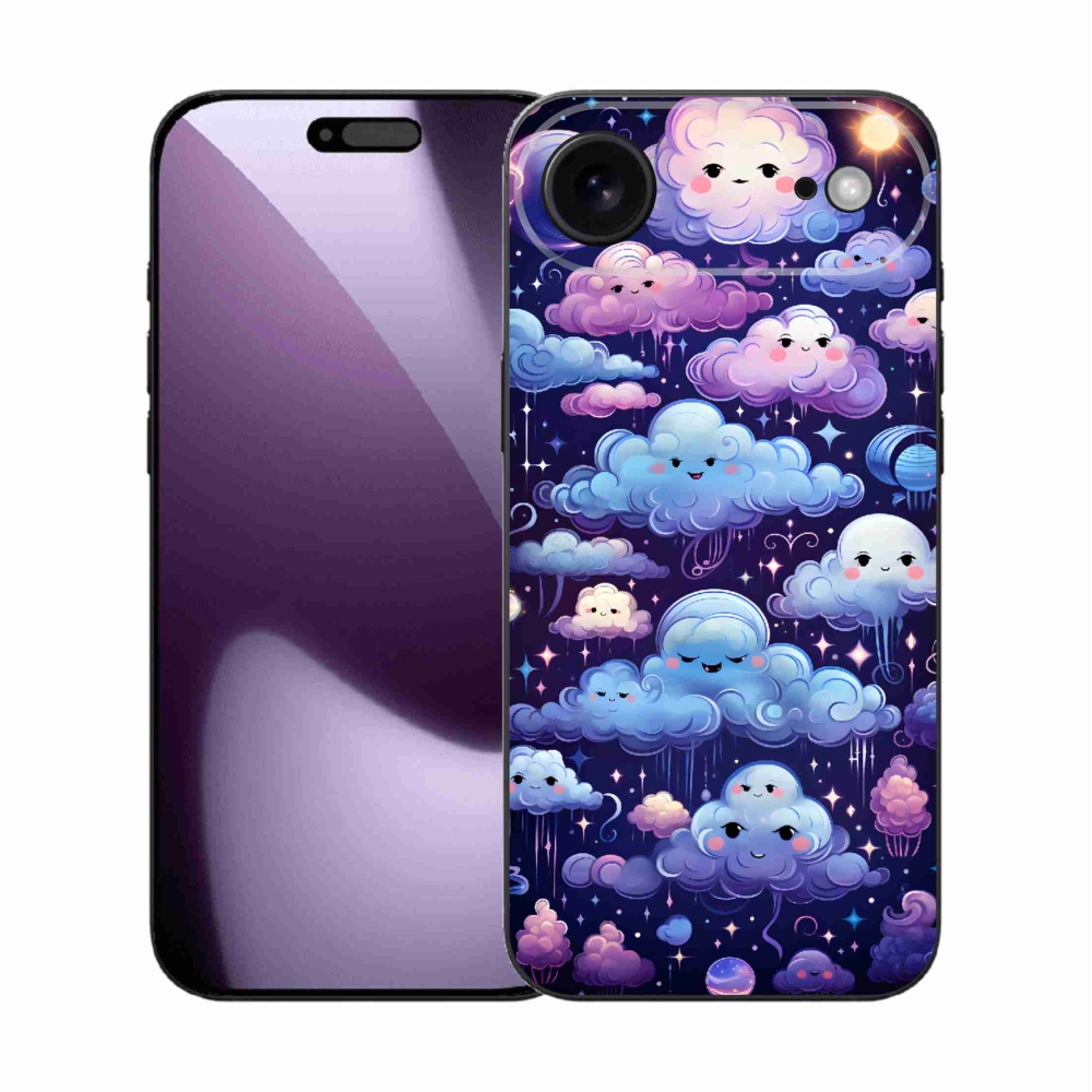 Zselés borítás mmCase iPhone 17 Air készülékhez - felhők