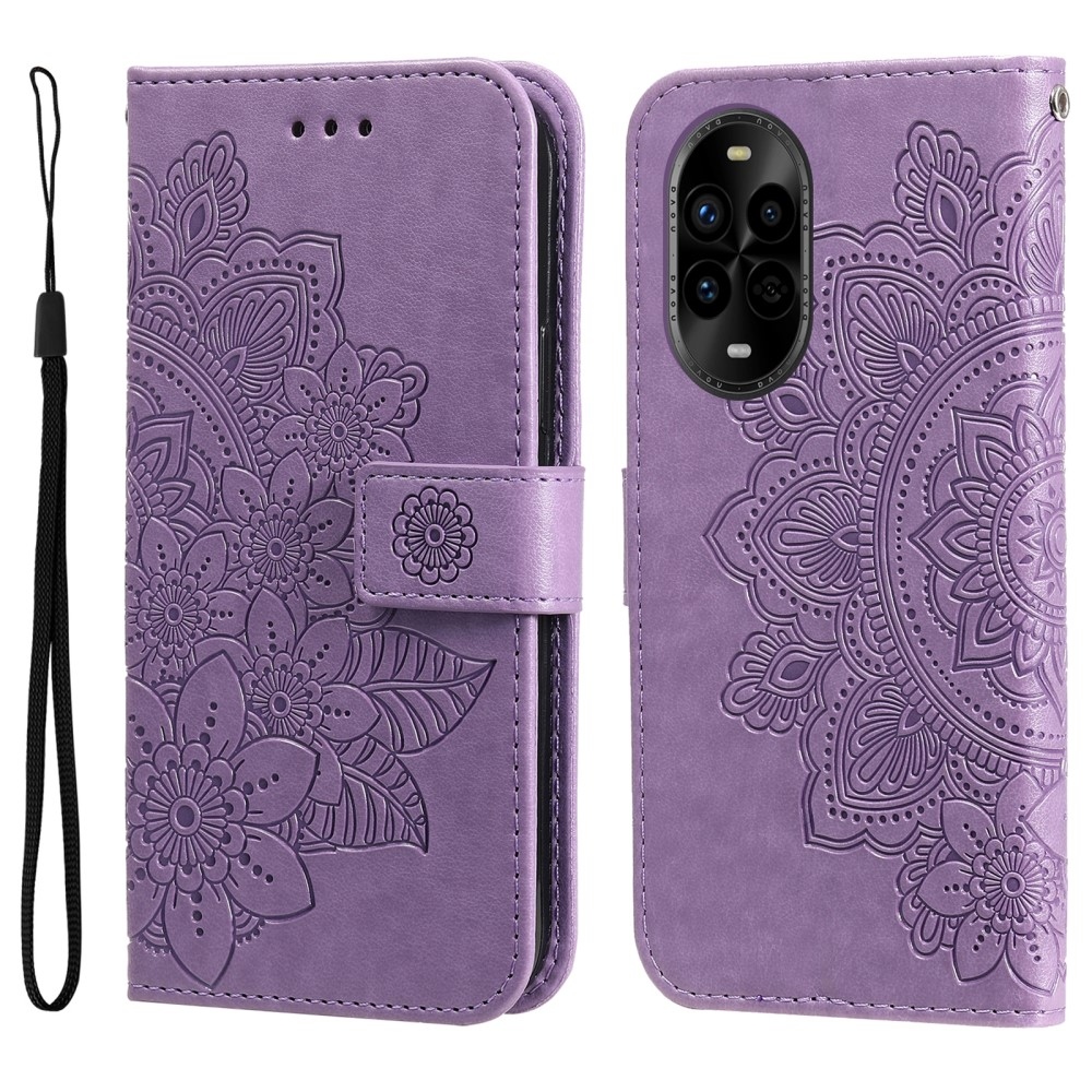 Mandala könyv tok a Huawei Nova 13 Pro 5G számára - lila
