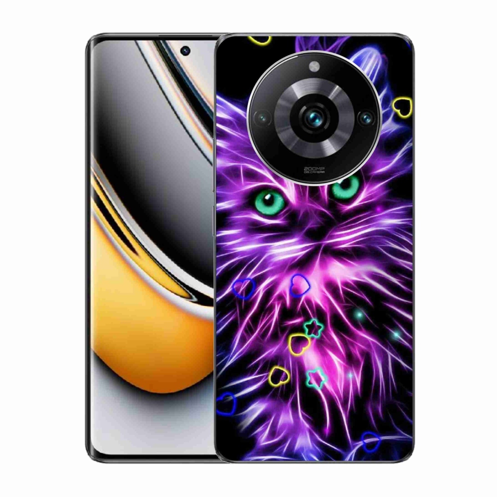 Zselés borítás mmCase a Realme 11 Pro/11 Pro+ készülékhez - absztrakt macska