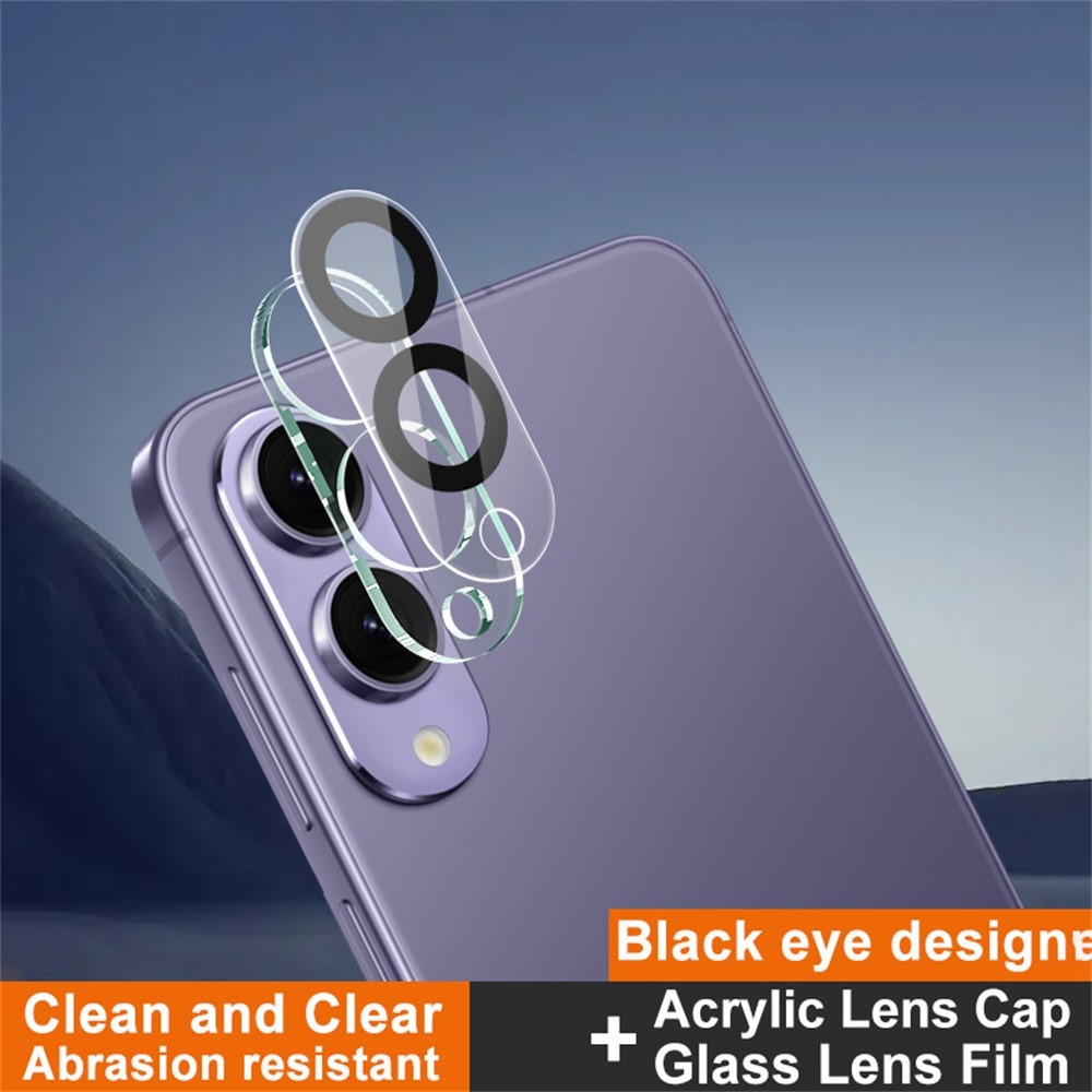 IMK kamera lencse üveg Samsung Galaxy S25 Edge - fekete gyűrűk