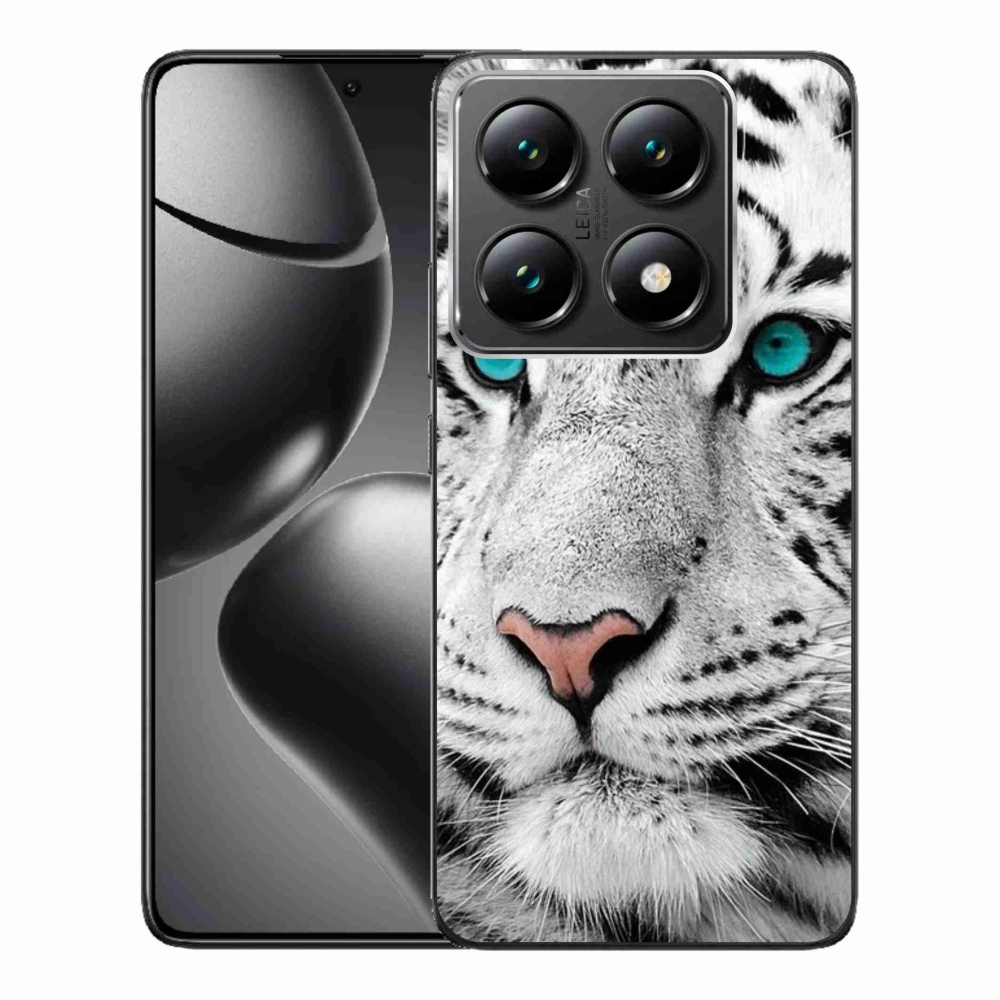 Gél borítás mmCase a Xiaomi 14T Pro számára - fehér tigris
