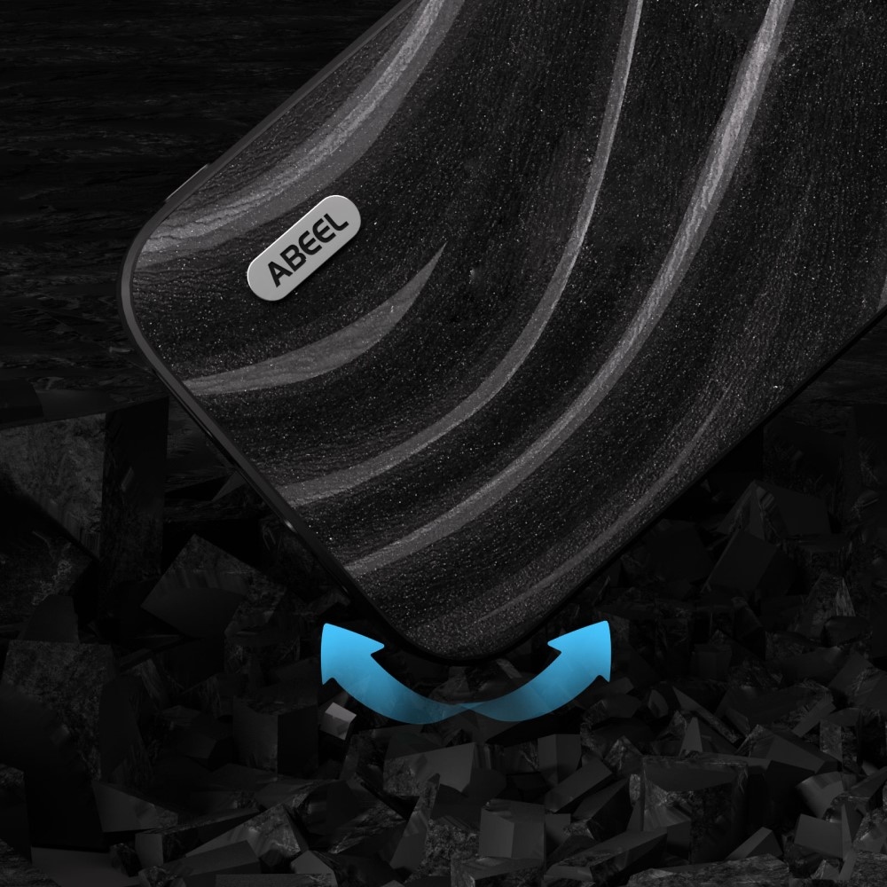 ABEEL Milky zselés tok fix hátlappal iPhone 15 Plus készülékhez - fekete