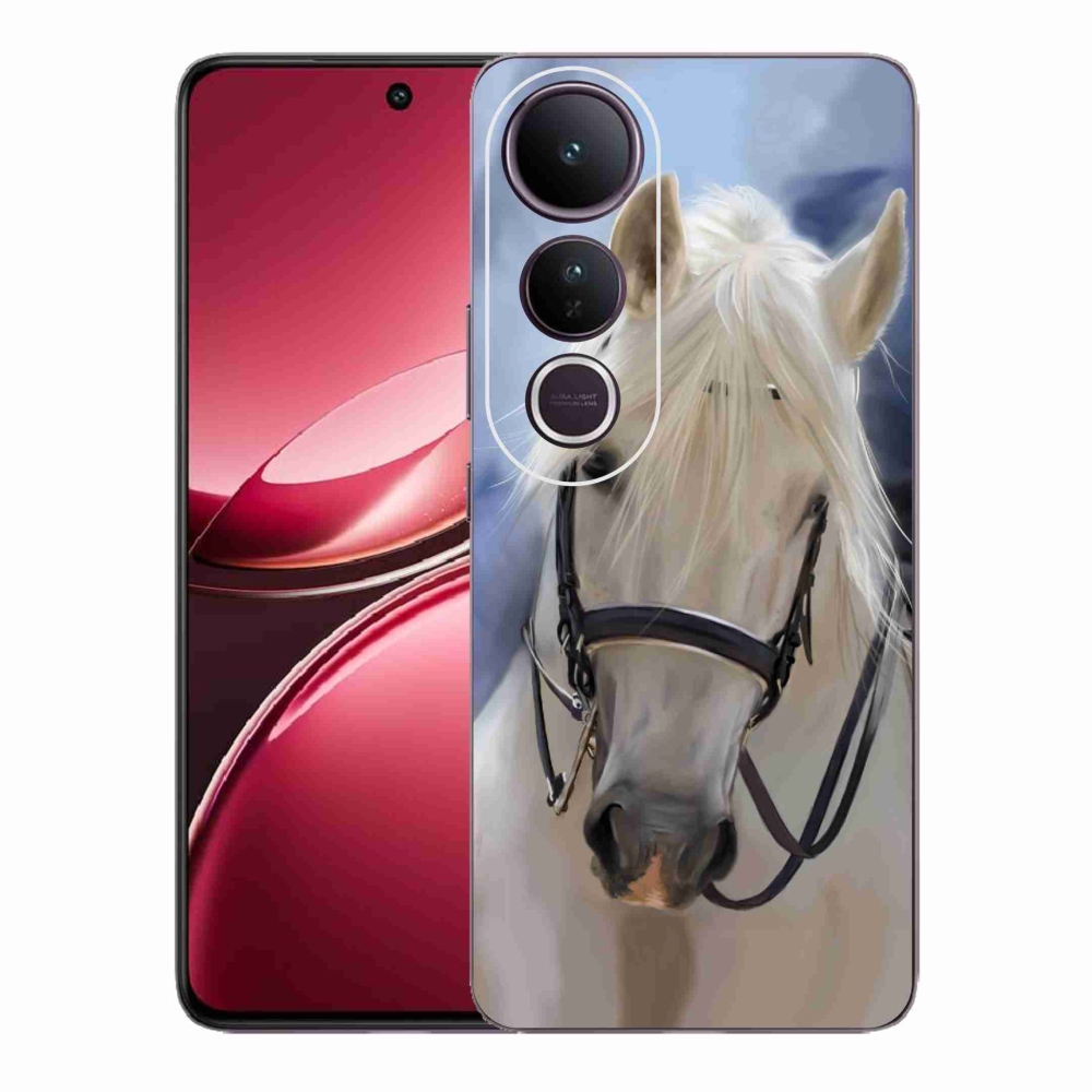 Gél borítás mmCase a Vivo V50 Lite 4G/5G - fehér ló Vivo V50 Lite 4G/5G - fehér ló