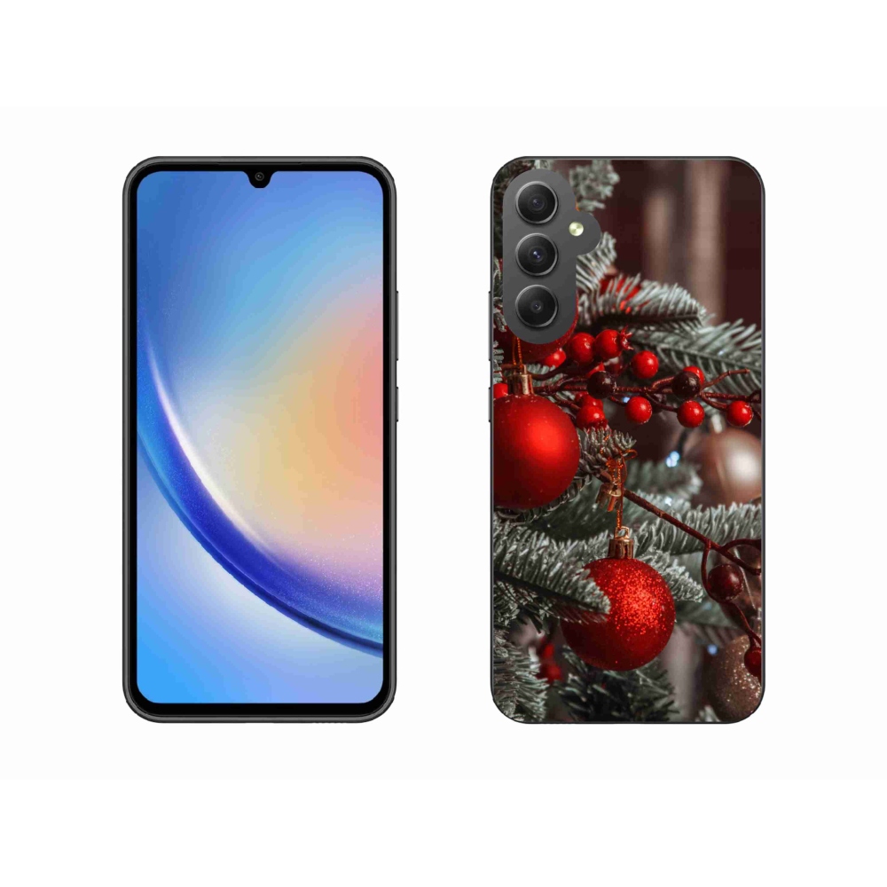 Gél borítás mmCase Samsung Galaxy A34 5G - karácsonyi dekoráció 2