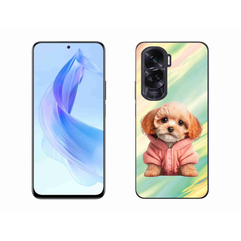 Zselés borítás mmCase a Honor 90 Lite-hoz - kiskutya pulóverben