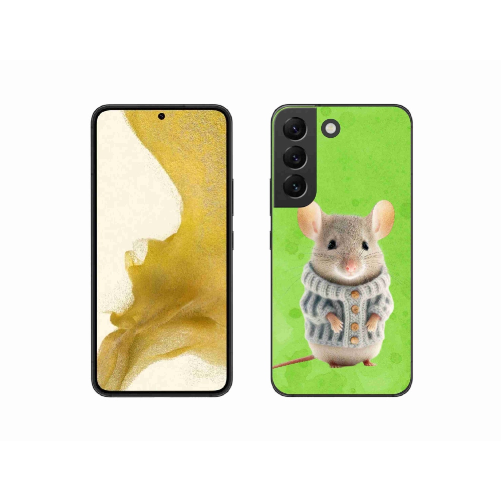 Zselés borítás mmCase Samsung Galaxy S22 5G - egér pulóverben