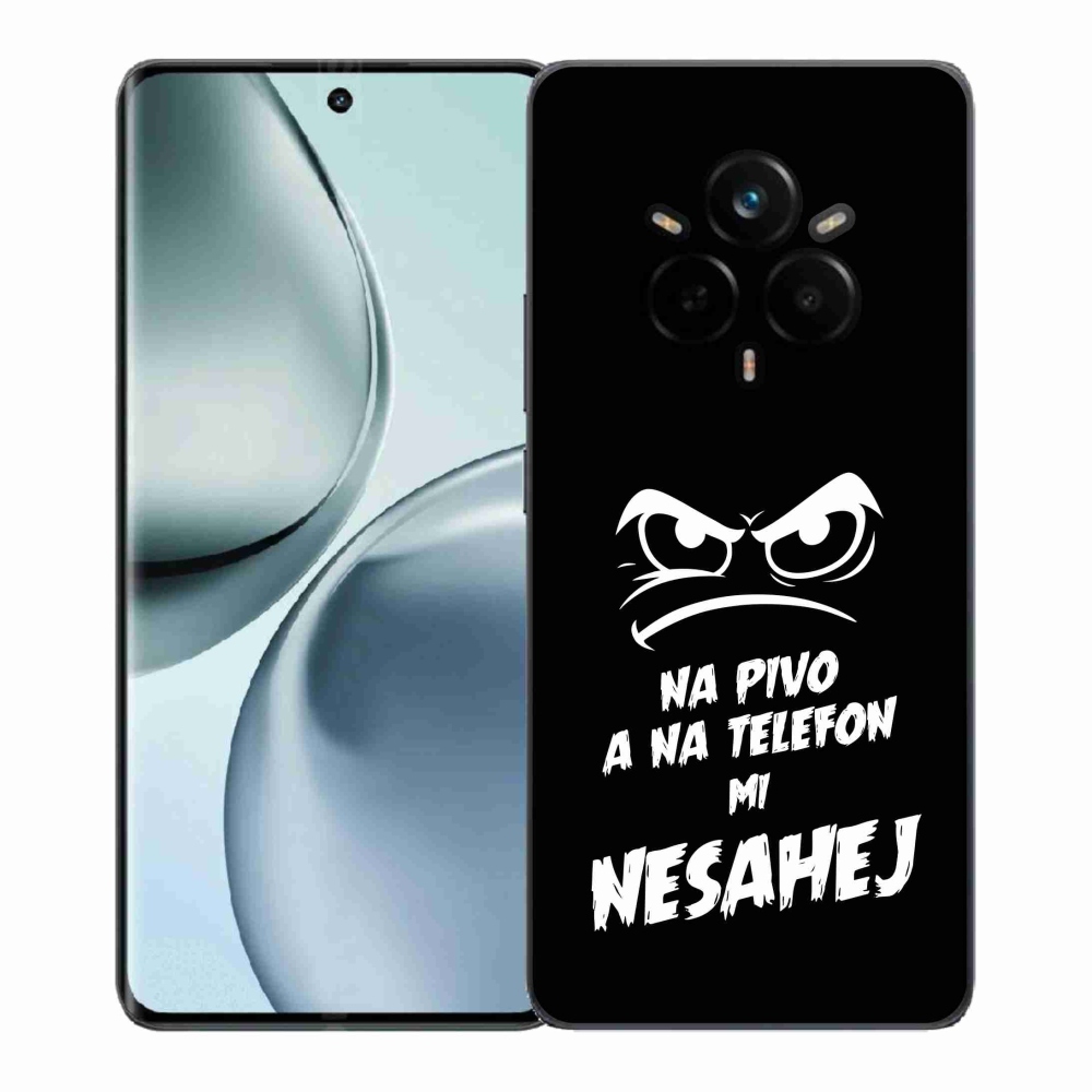 Gél borító mmCase a Realme 14 Pro+ 5G számára - sör motívum 2 fekete háttér