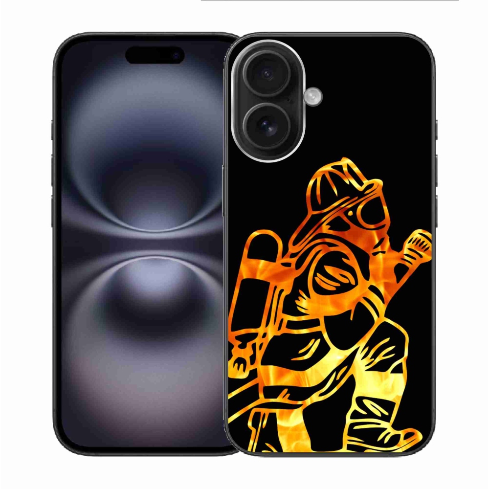 Gél borítás mmCase iPhone 16 készülékhez - tűzoltó 1