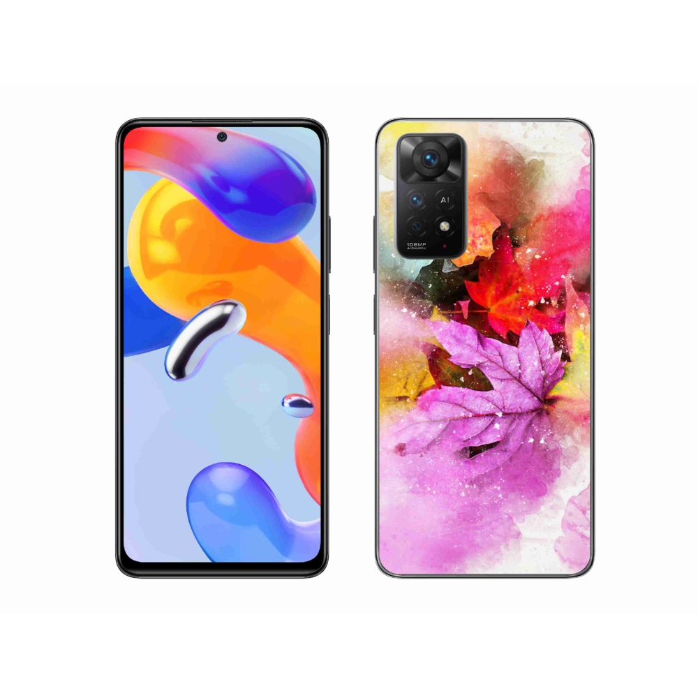 Gél borítás mmCase a Xiaomi Redmi Note 11 Pro 4G/5G számára - színes levelek