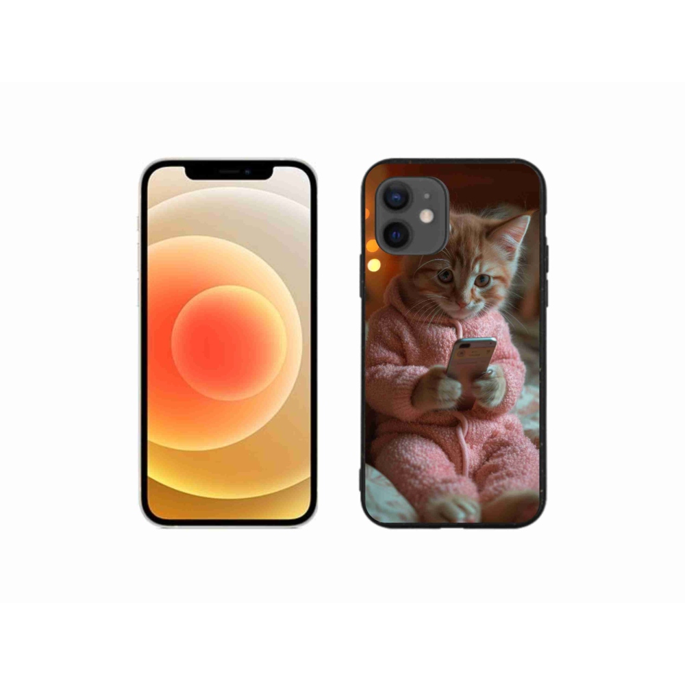 Gél borítás mmCase iPhone 12 mini készülékhez - baba mobillal