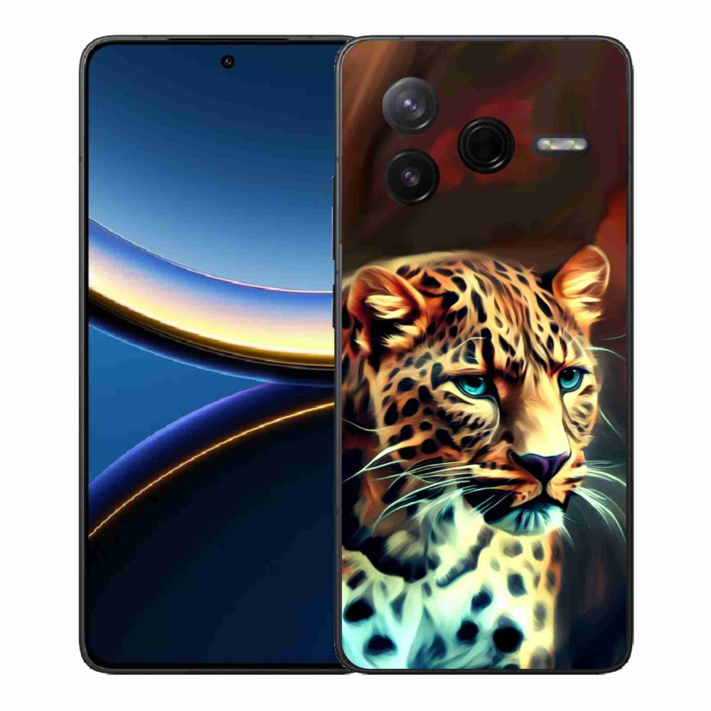 Gél borítás mmCase a Xiaomi Poco F7 Pro készülékhez - leopárd