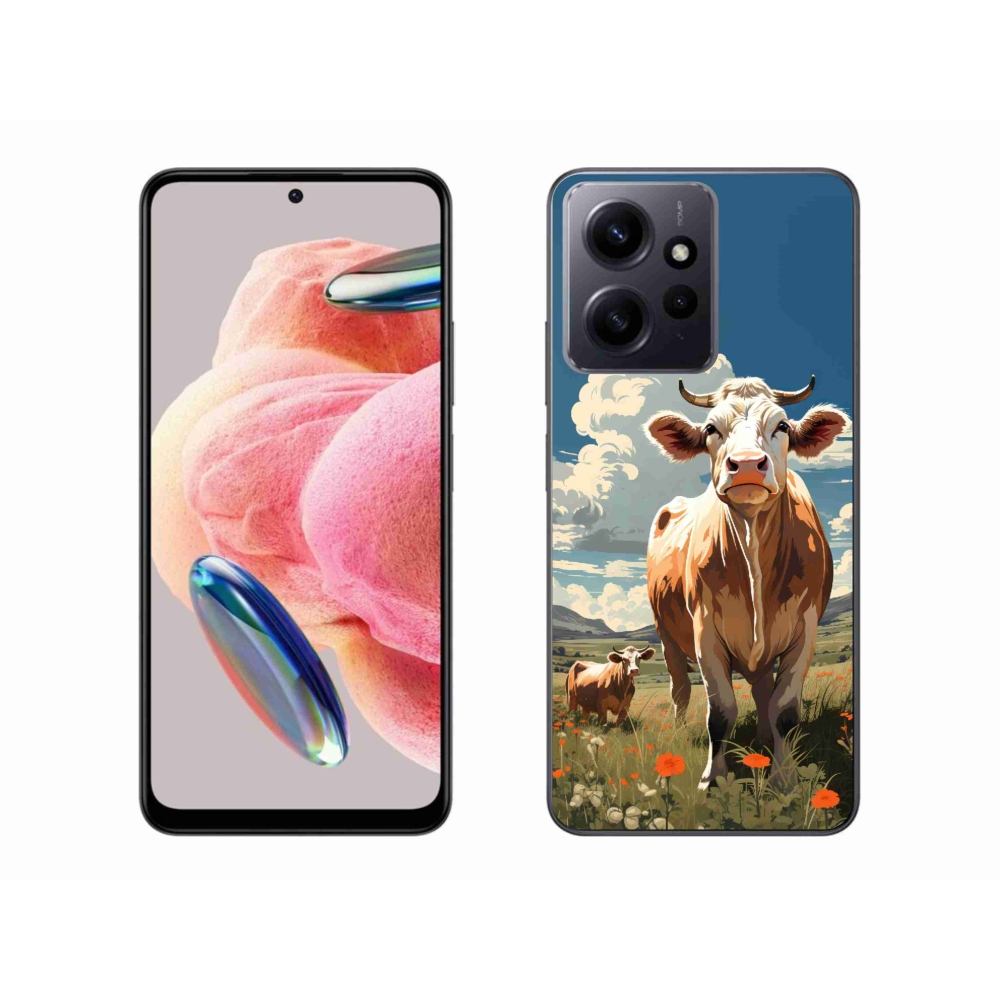 Gél borítás mmCase a Xiaomi Redmi Note 12 4G-hez - tehenek a réten