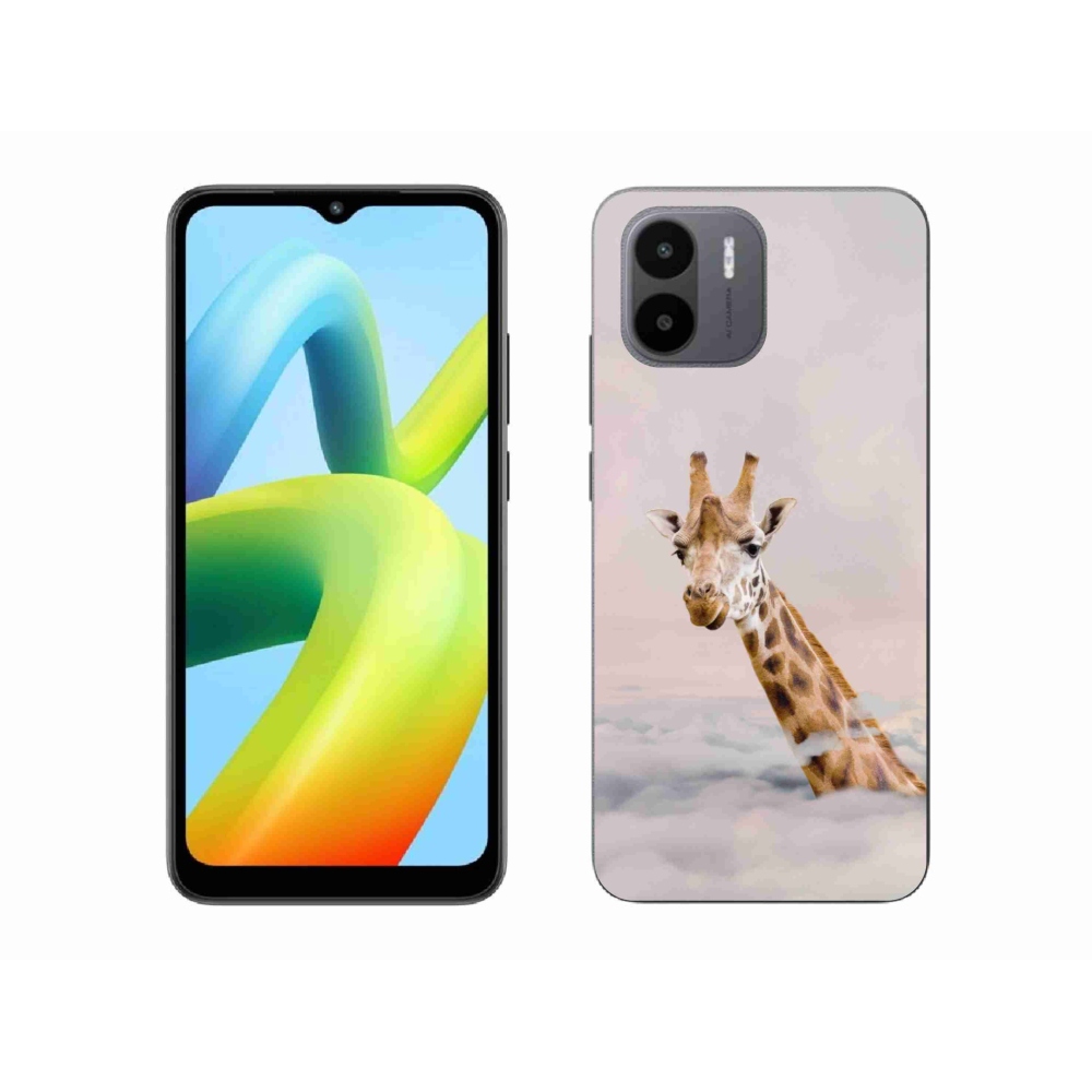 Gél borítás mmCase a Xiaomi Redmi A1/Redmi A2 készülékhez - zsiráf a felhőkben