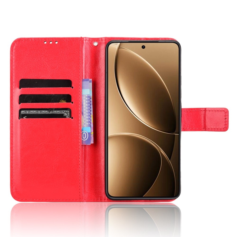 Őrült könyv tok Xiaomi Poco F7 Pro 5G/Poco F7 Ultra 5G - piros