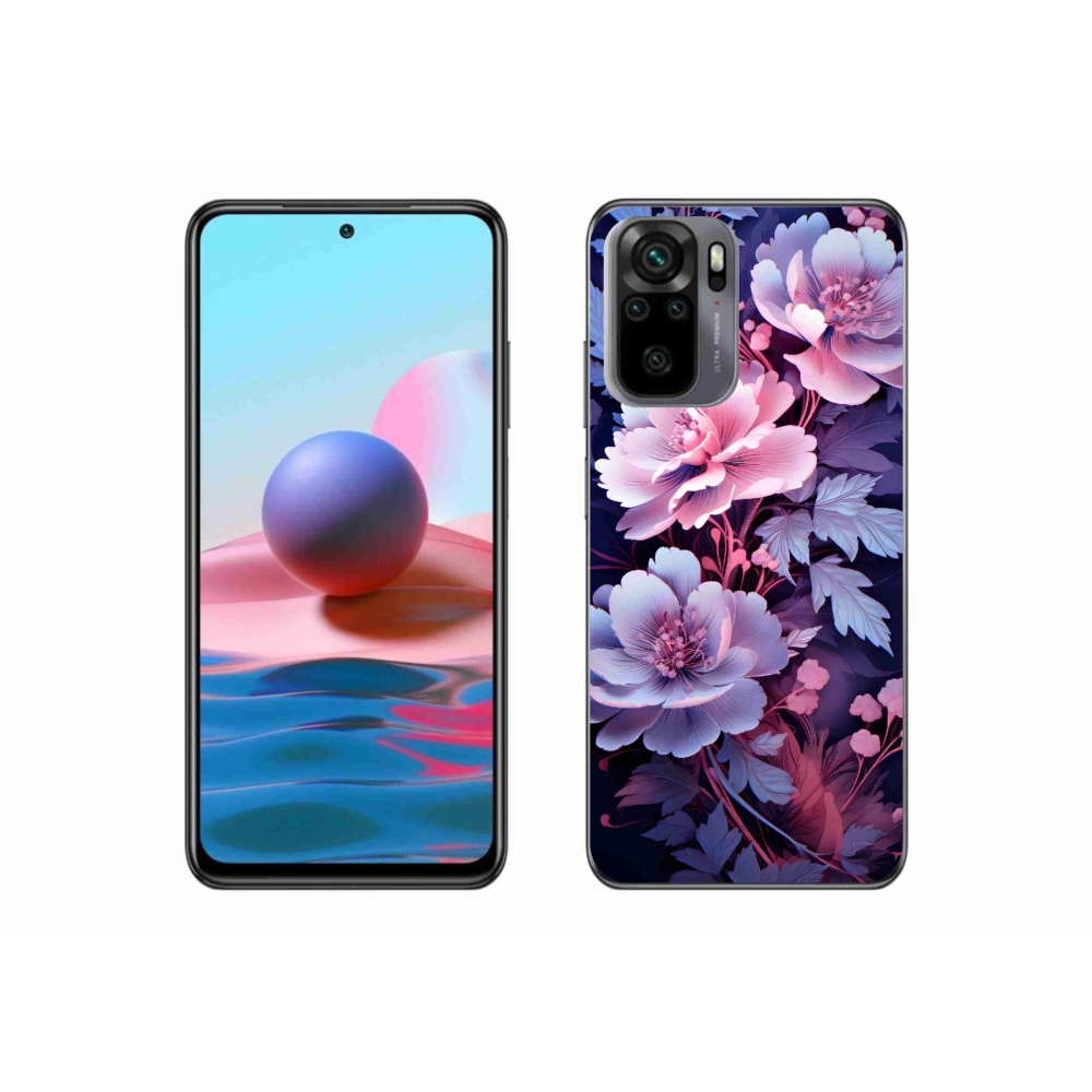 Gél borító mmCase a Xiaomi Redmi Note 10S számára - virágok 11