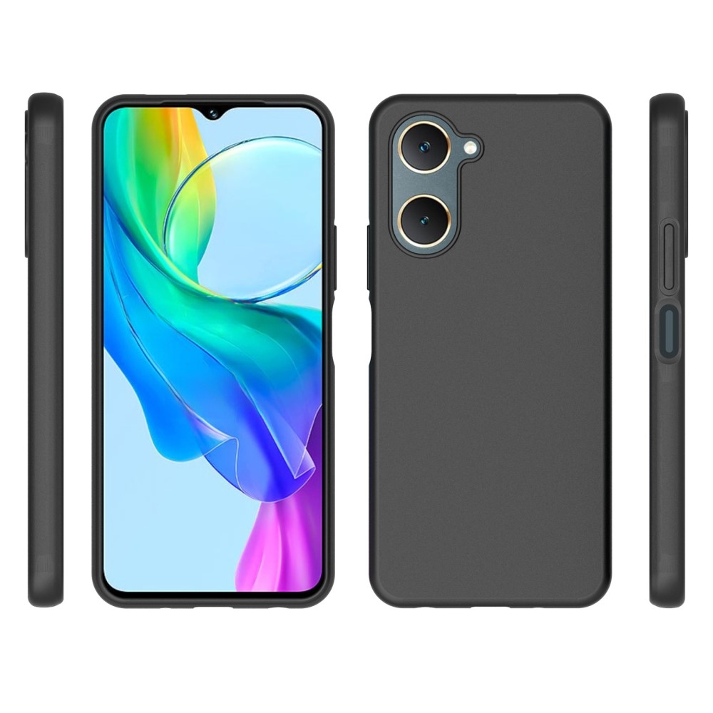 Matt zselés tok a Vivo Y28s 5G készülékhez - fekete