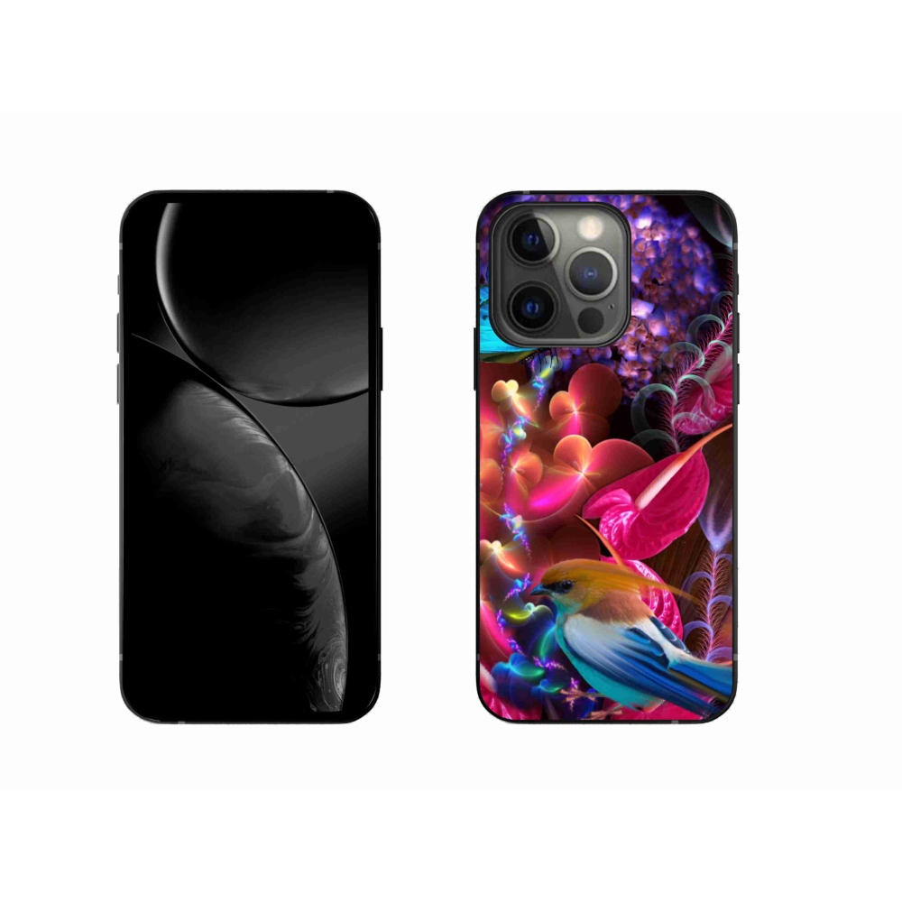 Gél borítás mmCase iPhone 13 Pro készülékhez - színes virágok