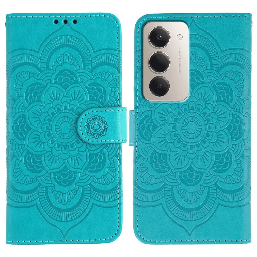Mandala könyv tok a Xiaomi Redmi 15 5G-hez - kék