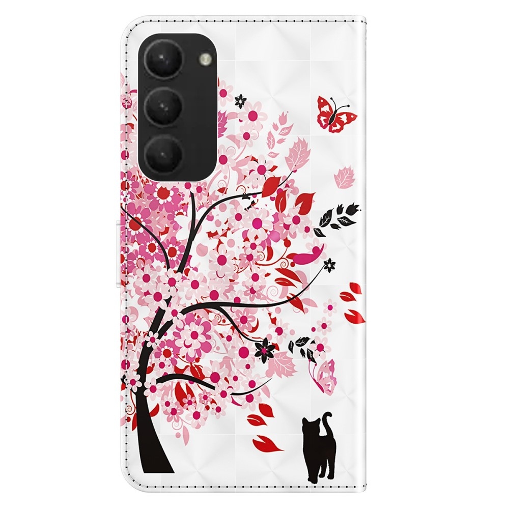 Nyomtatott könyv tok Samsung Galaxy S24+ készülékhez - virágzó fa