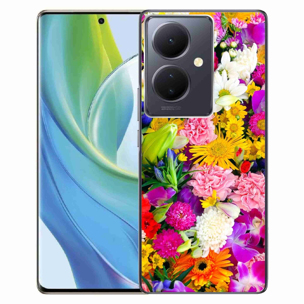 Gél borító mmCase a Vivo V29 Lite 5G készülékhez - virág 12
