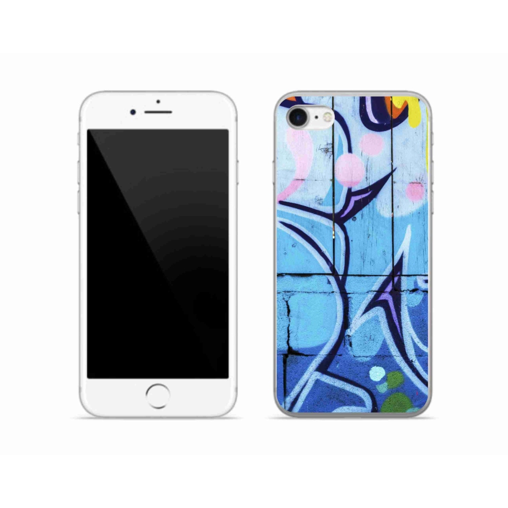 Gél védőhuzat mmCase iPhone SE (2020) - graffiti