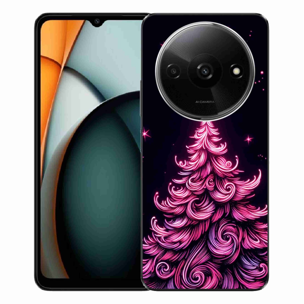 Gél borítás mmCase a Xiaomi Redmi A3-hoz - neon karácsonyfa 2