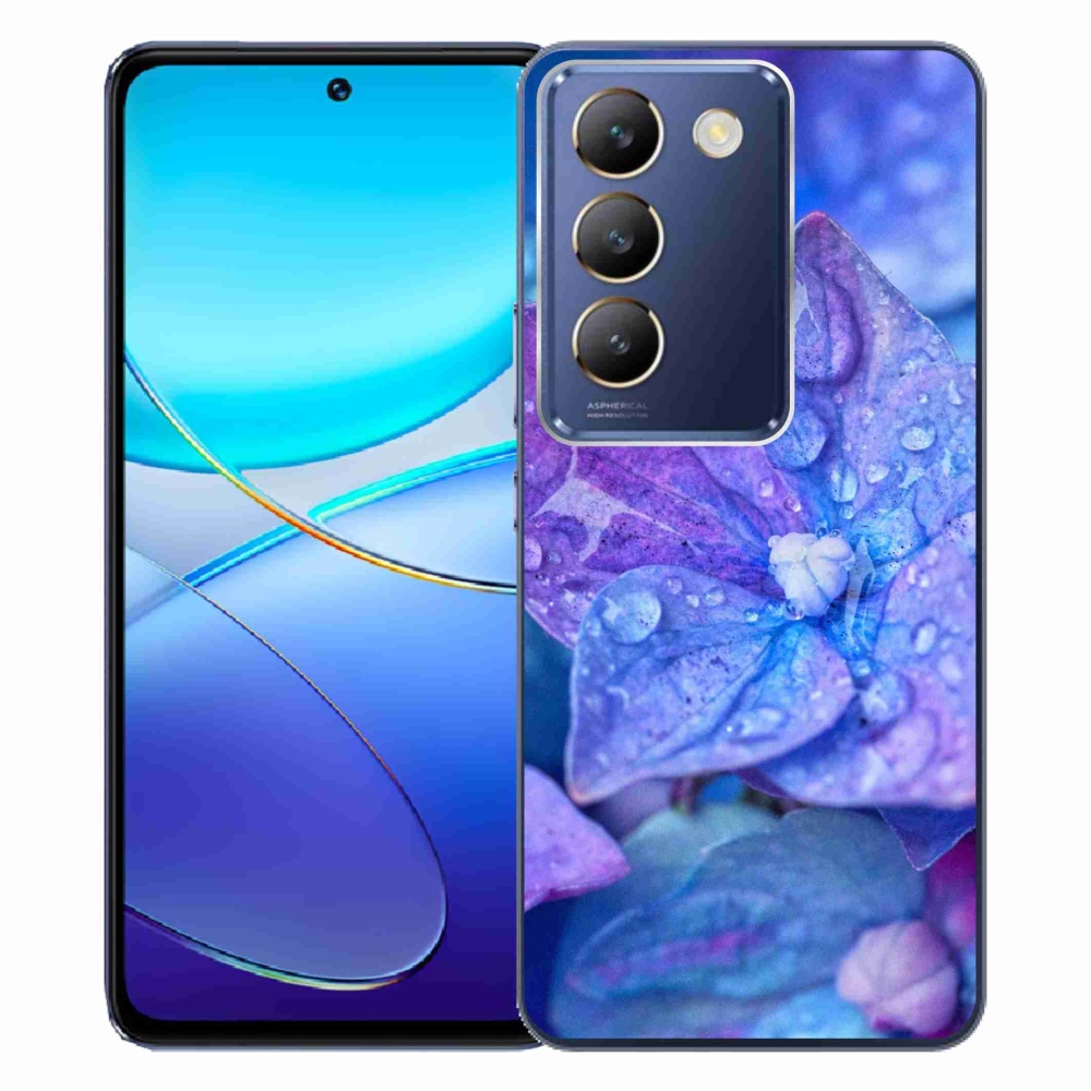Gél borítás mmCase a Vivo V40 SE 4G/5G készülékhez - lila virág