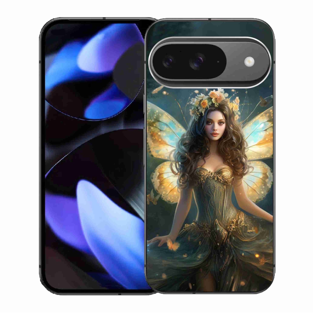 Gél borítás mmCase a Google Pixel 9/9 Pro számára - pillangó nő