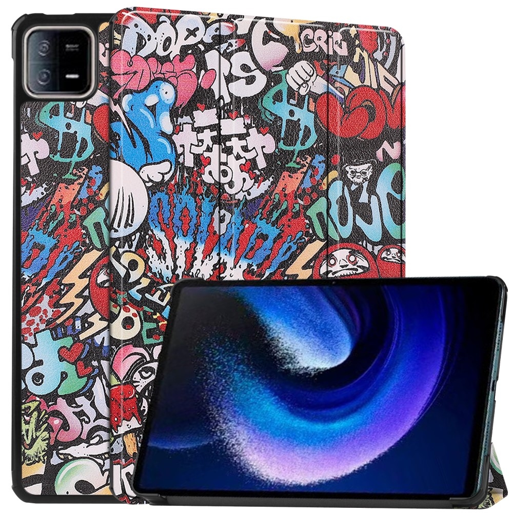 Nyomtatás intelligens záró tok a Xiaomi Pad 6-hoz - graffiti