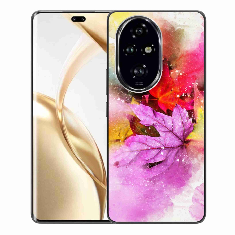 Zselés borító mmCase a Honor 200 Pro 5G készülékhez - színes levelek