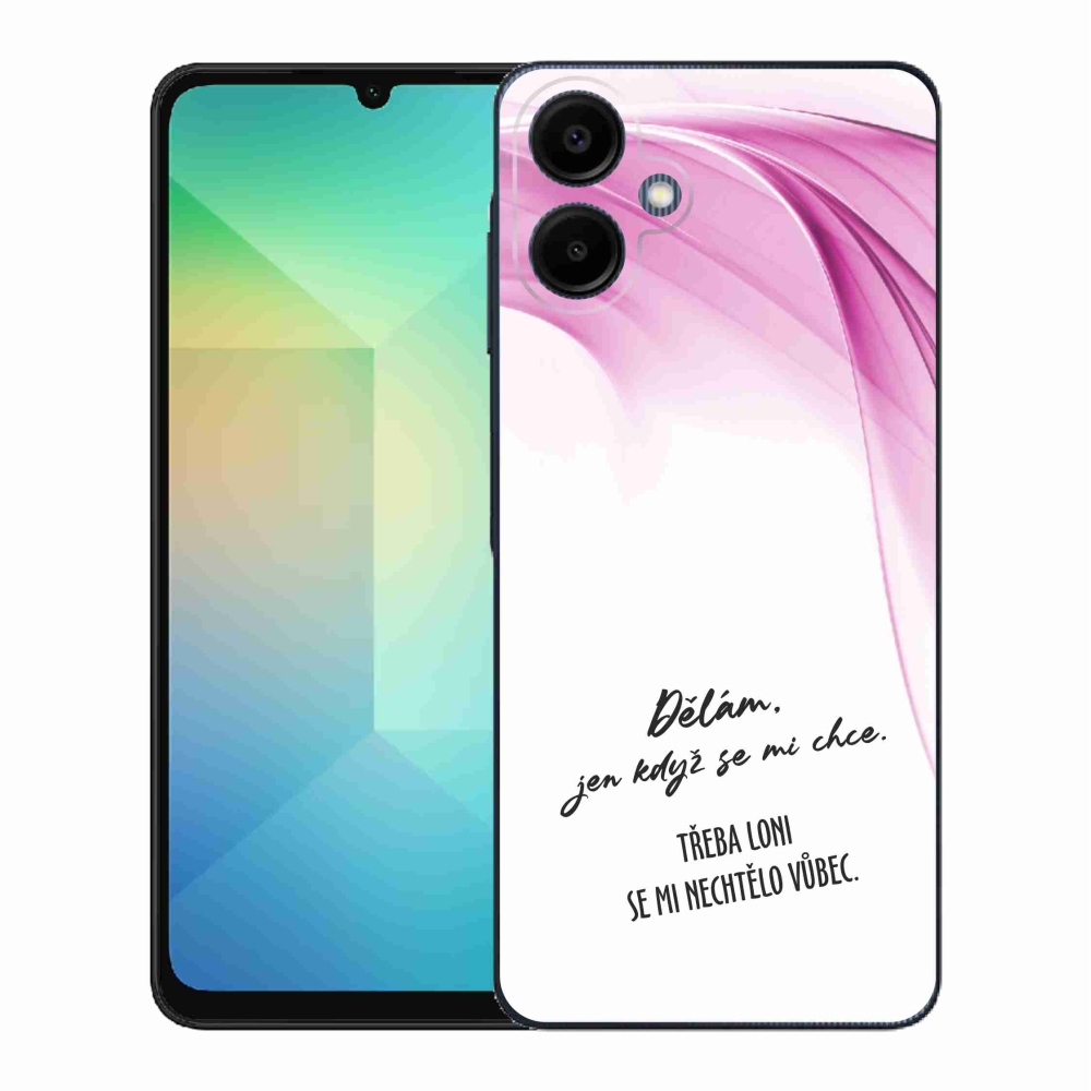 Gél borító mmCase Samsung Galaxy A06 4G - vicces szöveg 12 fehér háttér