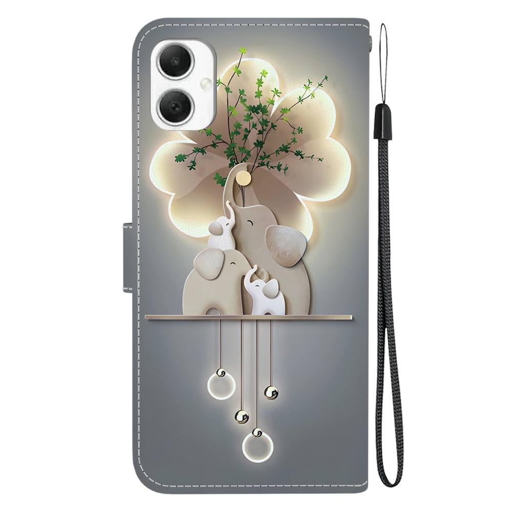 Sokoldalú könyves tok Samsung Galaxy A06 4G - elefántokhoz