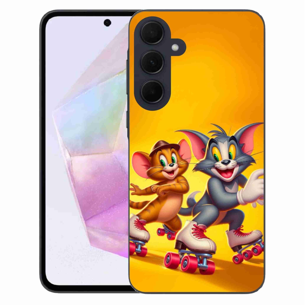 Zselés borítás mmCase Samsung Galaxy A35 5G készülékhez - tom and jerry