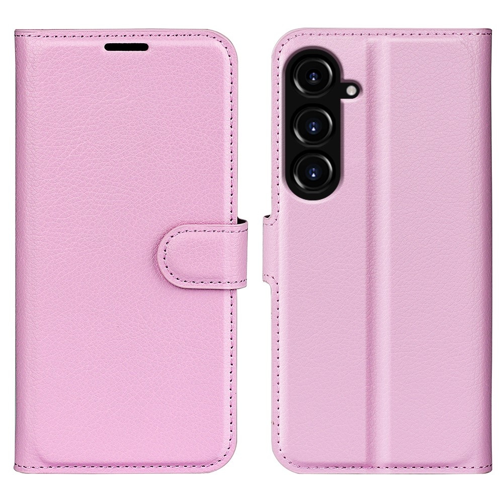 Litchi könyv tok Samsung Galaxy S23 FE készülékhez - rózsaszín