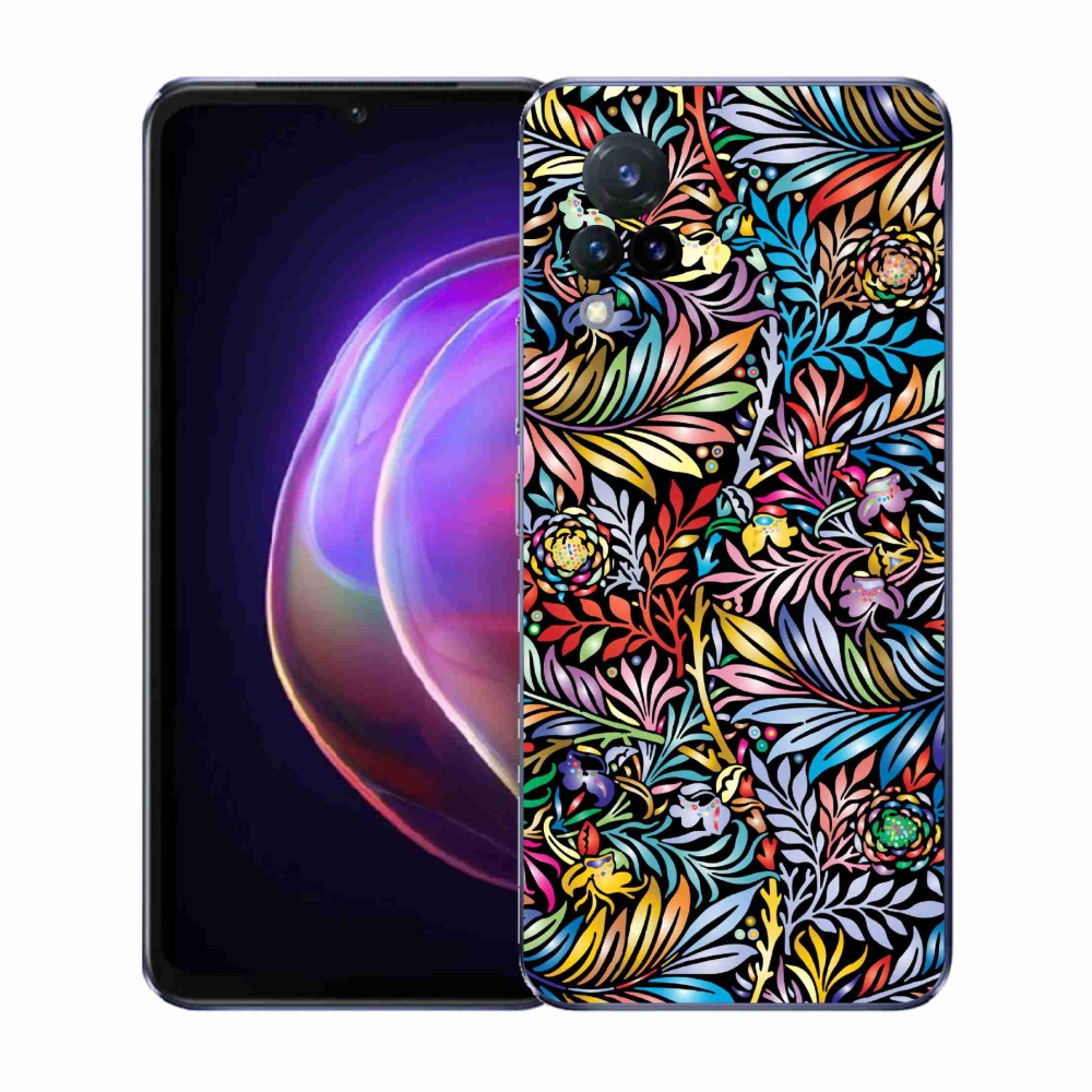 Gél borító mmCase a Vivo V21 4G/5G készülékhez - virágok 5