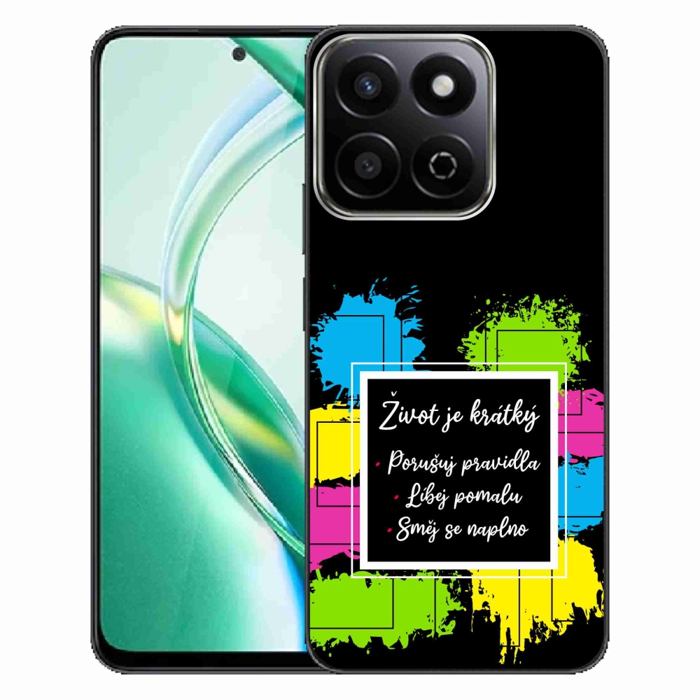 Gél borító mmCase a Honor 200 Smart 5G készülékhez - Idézet 5 fekete háttér