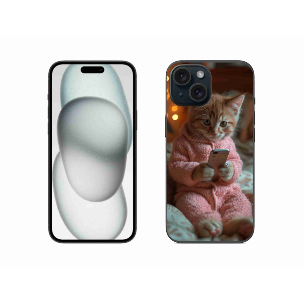 Zselés borítás mmCase iPhone 15-hez - baba mobillal