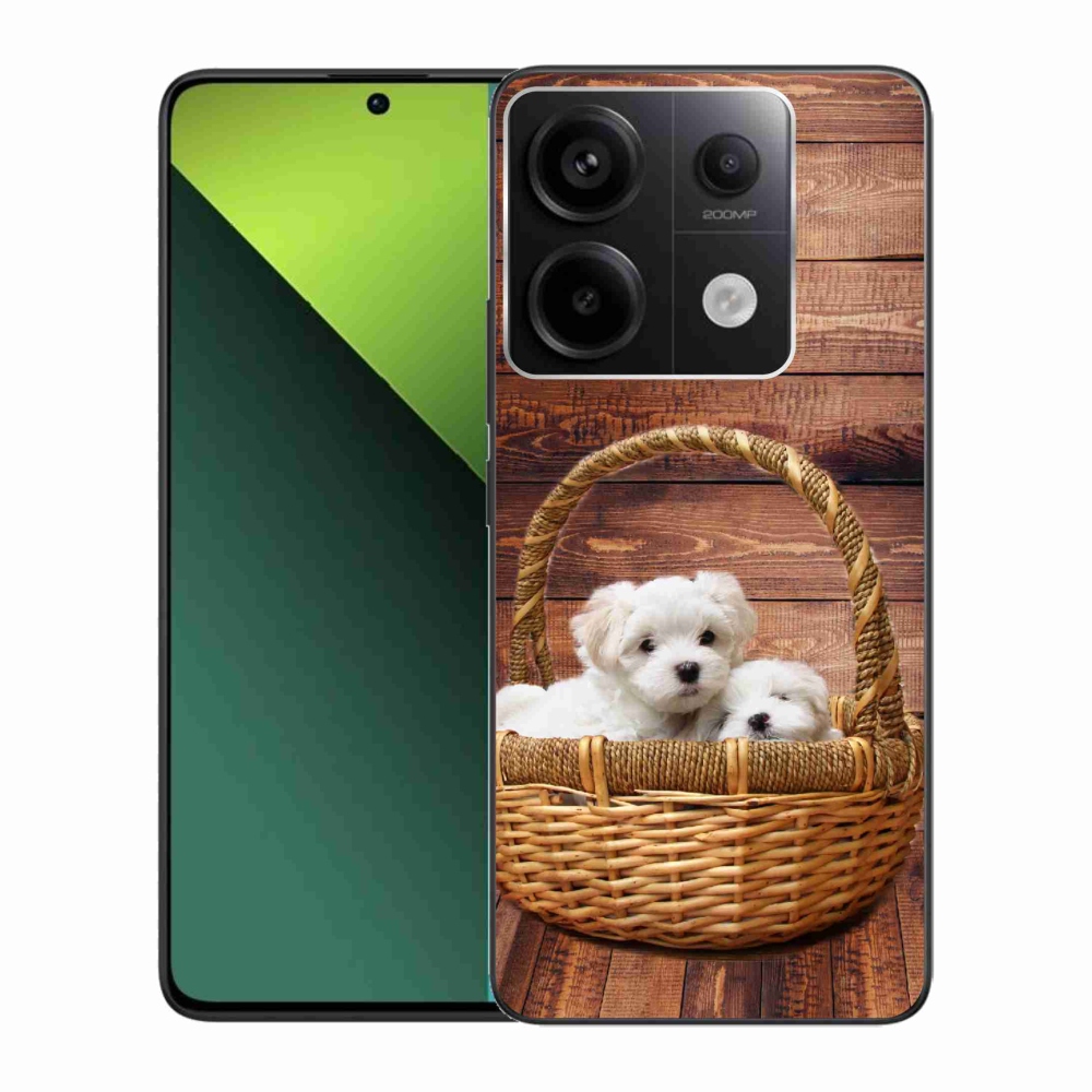 Gél borítás mmCase a Xiaomi Redmi Note 13 Pro 5G/Poco X6 5G számára - kölyökkutyák