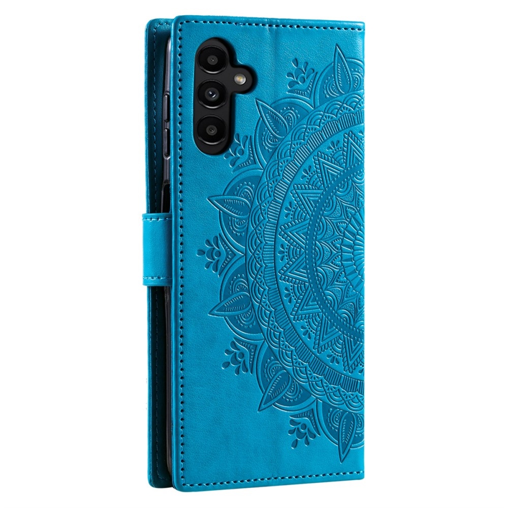 Mandala könyvtáska Samsung Galaxy A26 5G - kék