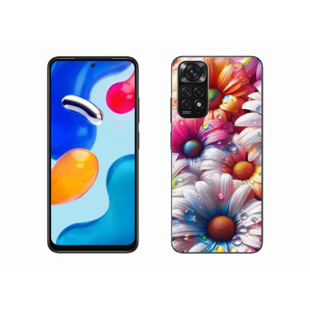 Gél borítás mmCase a Xiaomi Redmi Note 11S 4G-hez - színes százszorszépek