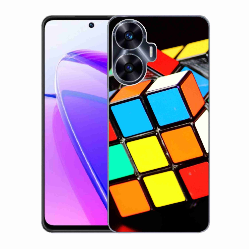 Gél tok mmCase a Realme C55 készülékhez - Rubik-kocka