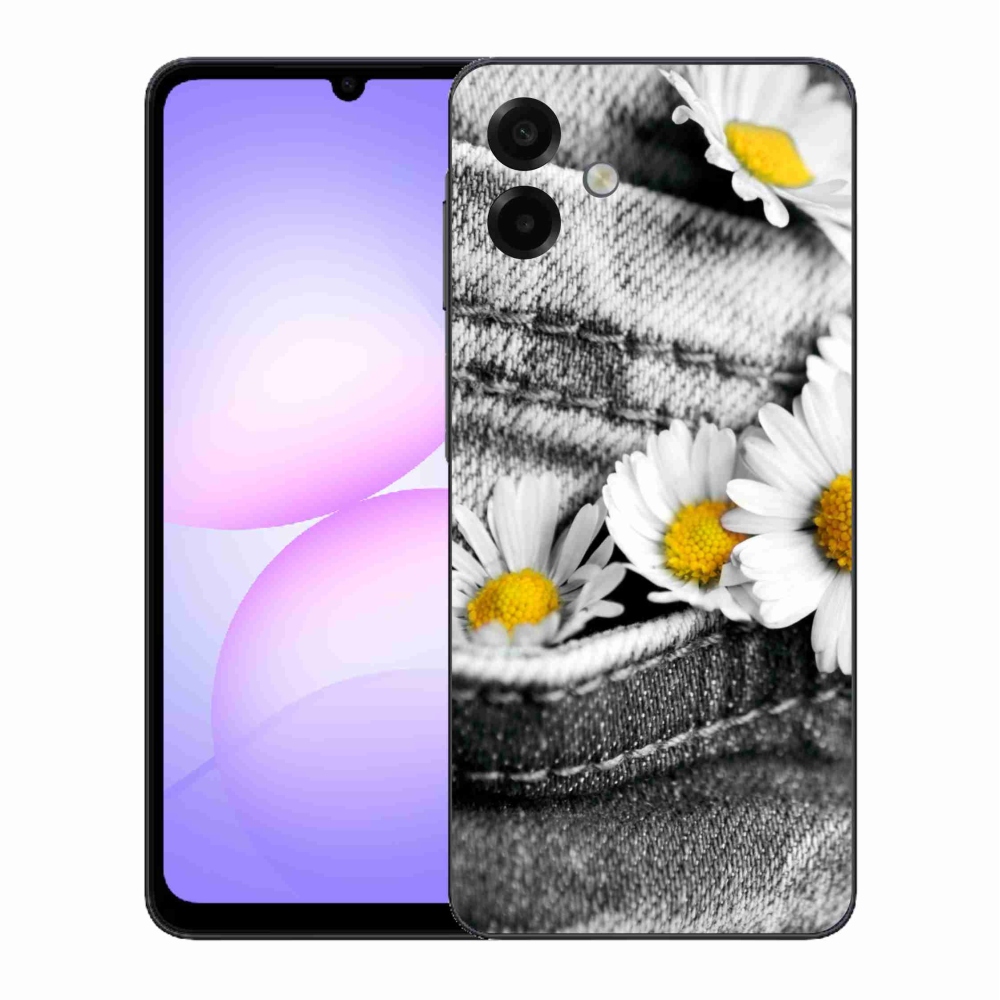 Zselés borítás mmCase Samsung Galaxy A07 4G - margarétás - Samsung Galaxy A07 4G - margarétás
