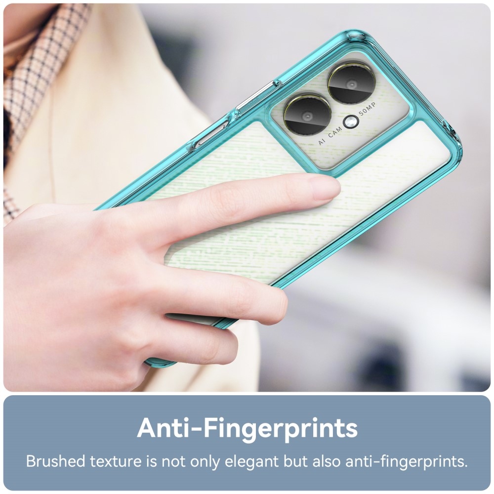 Gél tok rögzített hátlappal a Xiaomi Redmi 13C 5G-re - világoskék színben