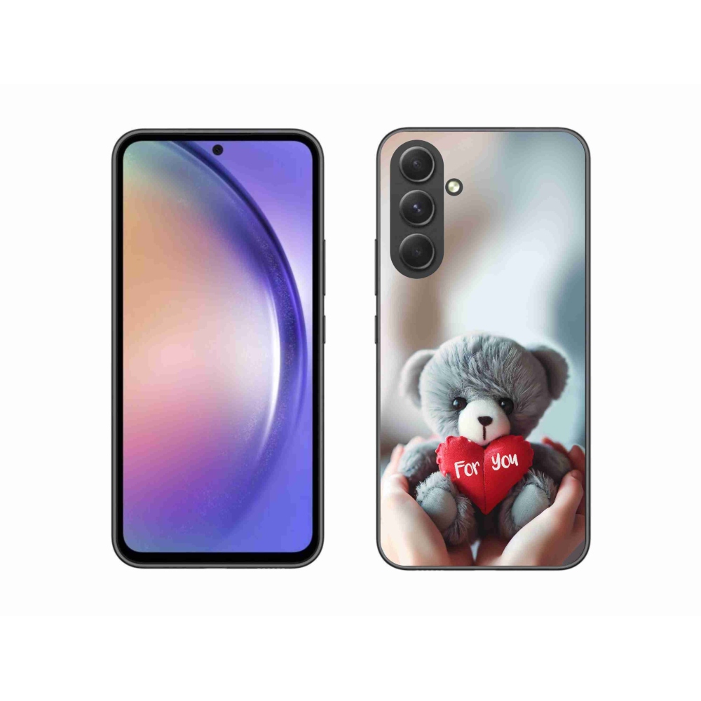 Gél borítás mmCase Samsung Galaxy A54 5G - mackó a szerelmesek számára