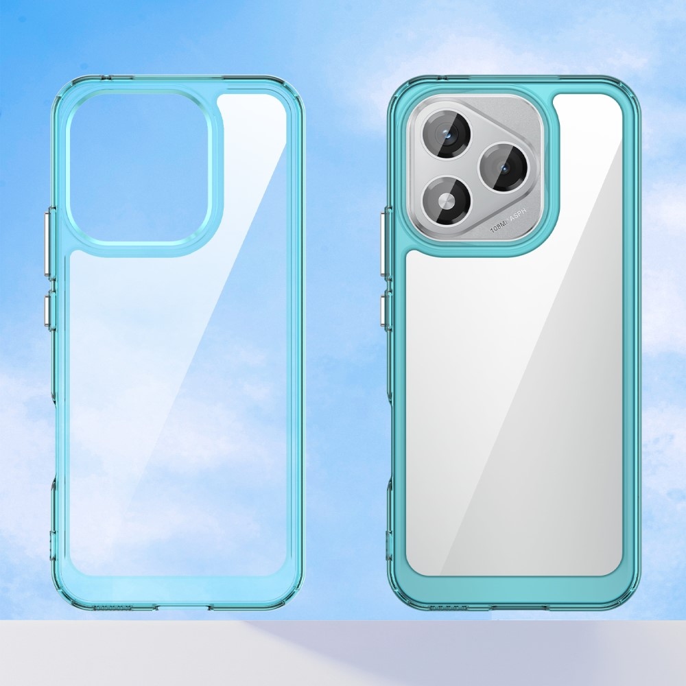 Gél tok fix hátlappal a Honor 400 Lite-hoz - világoskék színben