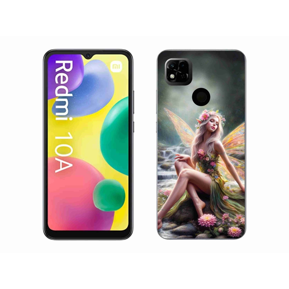 Gél borító mmCase a Xiaomi Redmi 10A - pillangó nő 1