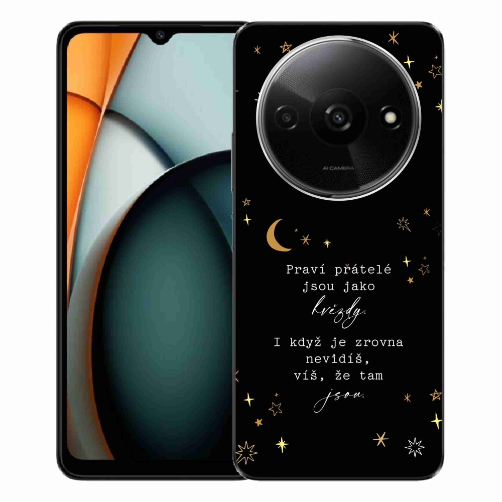 Gél borítás mmCase a Xiaomi Redmi A3 - idézet 6 fekete háttérhez