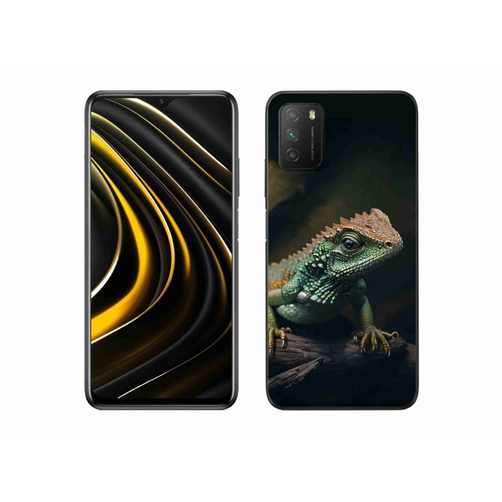 Gél borítás mmCase a Xiaomi Poco M3-hoz - gyík